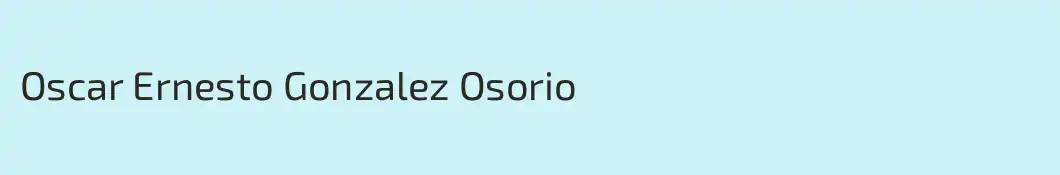 Oscar Ernesto Gonzalez Osorio